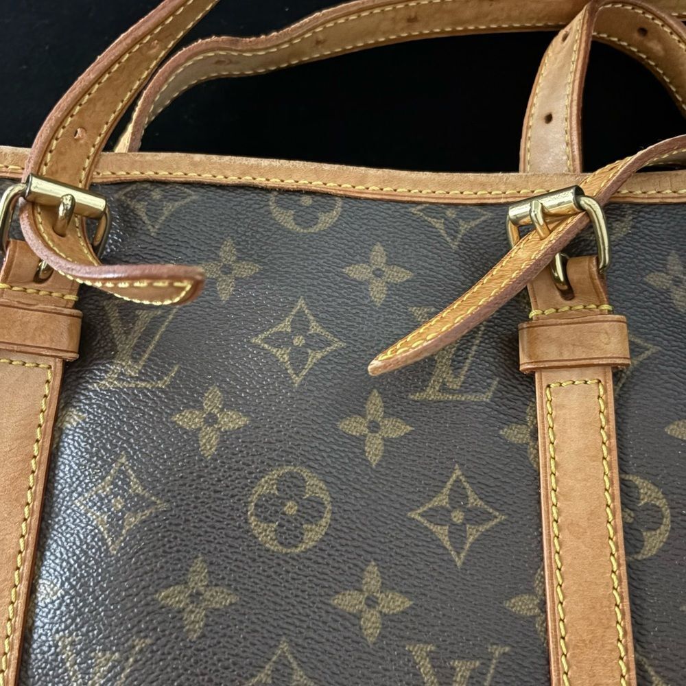 Used Louis Vuitton Brown Monogram Tote Bag bucket bag used good condition - Picture 4 of 15